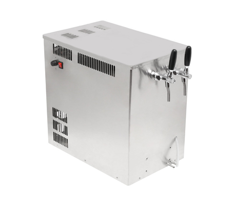 Desktop Draft Beer Cooler with Double Taps or One Tap Beer Machine Cooler Dispenser 48*30*50cm